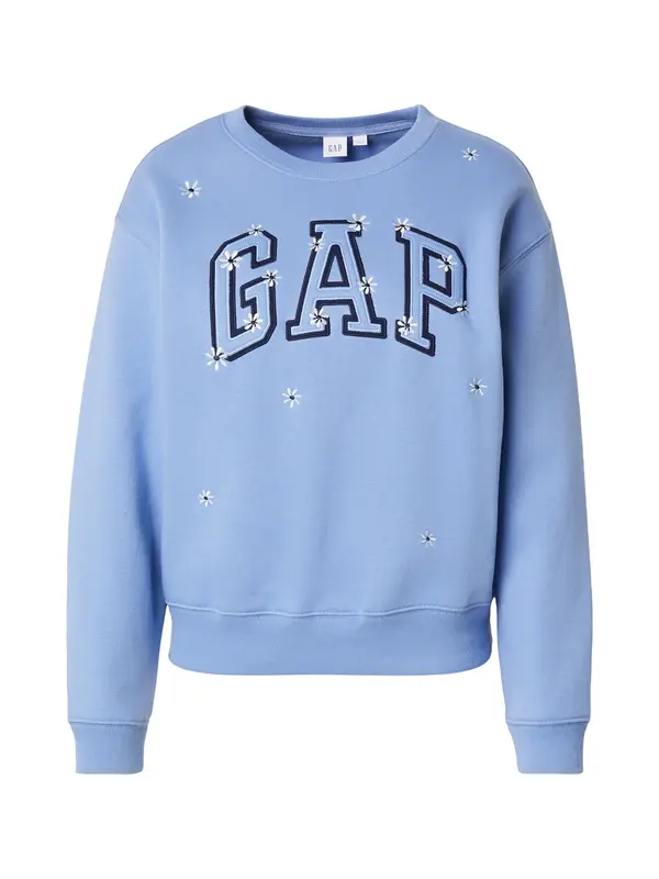 GAP GAP Majica 'HERITAGE'  mornarska / nebeško modra / bela