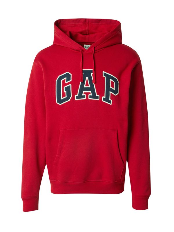 GAP GAP Majica 'HERITAGE'  mornarska / svetlo rdeča / bela