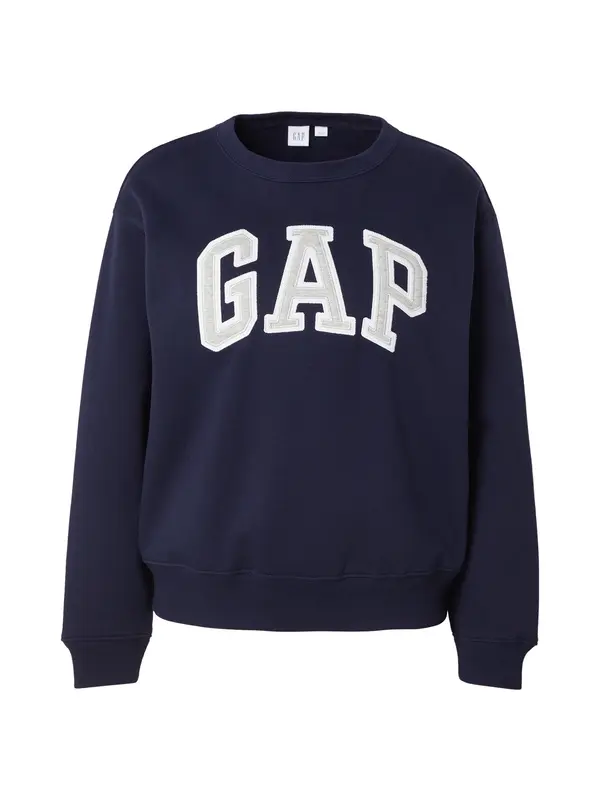 GAP GAP Majica 'HERITAGE'  mornarska / svetlo siva / bela