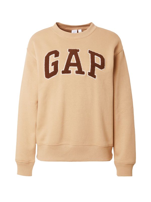 GAP GAP Majica 'HERITAGE'  rjava / kapučino