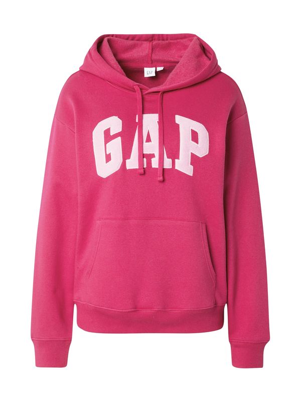 GAP GAP Majica 'HERITAGE'  roza / magenta / bela