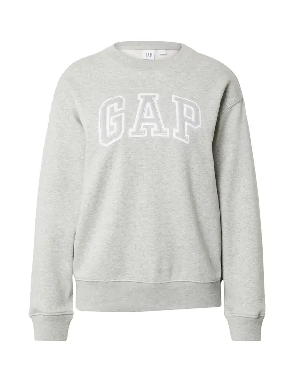 GAP GAP Majica 'HERITAGE'  siva / bela