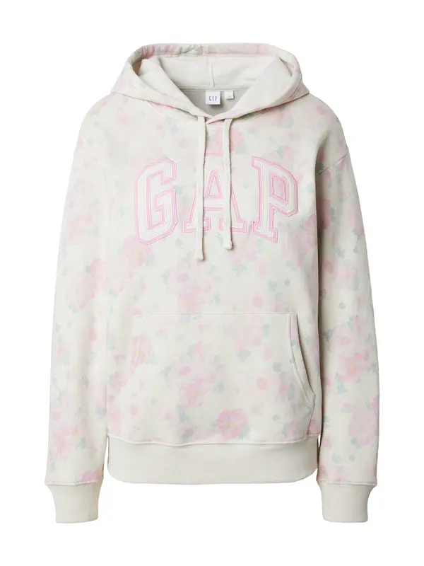 GAP GAP Majica 'HERITAGE'  svetlo zelena / roza / off-bela