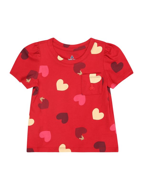 GAP GAP Majica  kremna / svetlo roza / živo rdeča / temno rdeča