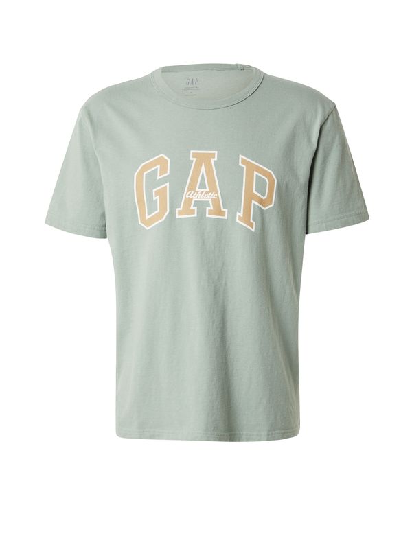 GAP GAP Majica  med / svetlo zelena / bela