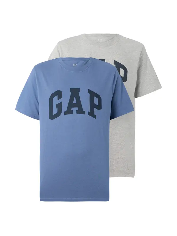 GAP GAP Majica  modra / temno modra / pegasto siva