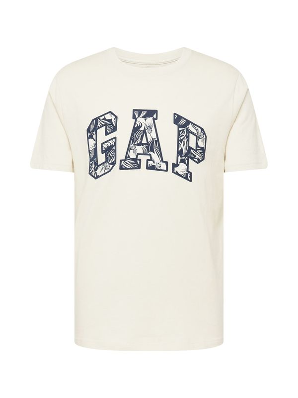 GAP GAP Majica 'NOVELTY'  kremna / marine