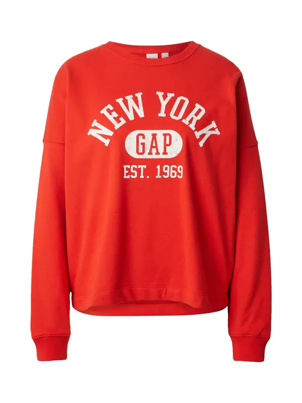GAP GAP Majica  oranžno rdeča / bela
