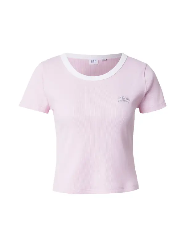 GAP GAP Majica  rosé / srebrna / bela