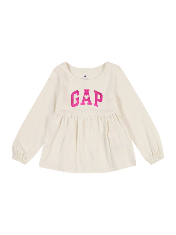 GAP GAP Majica  roza / bela