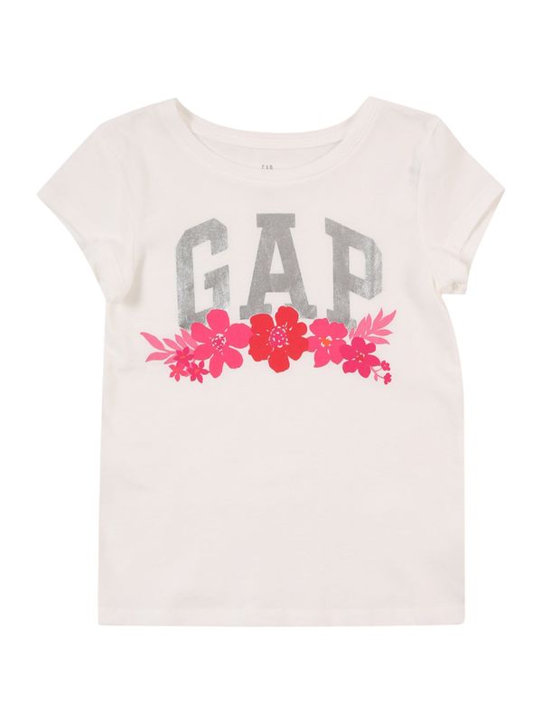 GAP GAP Majica  roza / srebrna / off-bela