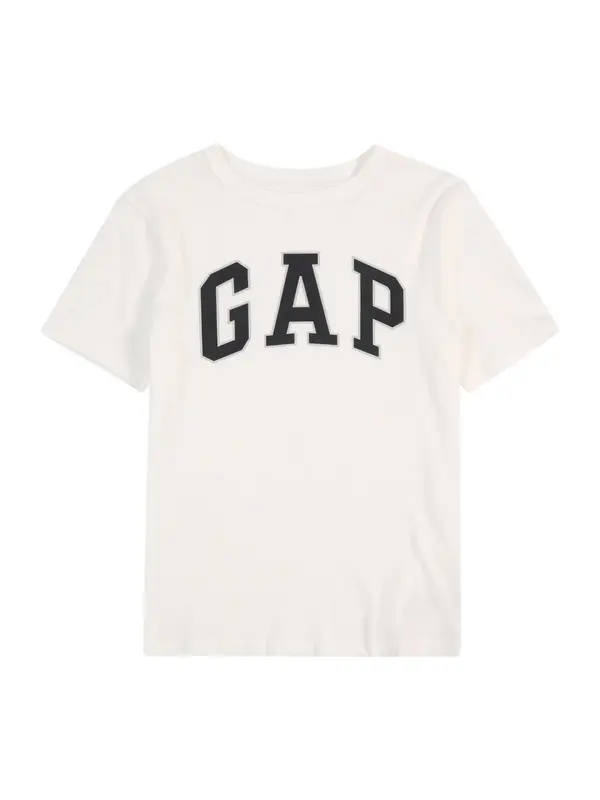 GAP GAP Majica  siva / črna / volneno bela