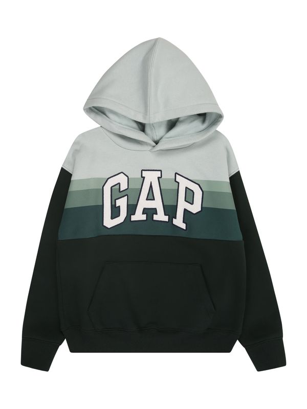 GAP GAP Majica  smaragd / jelka / pastelno zelena / bela