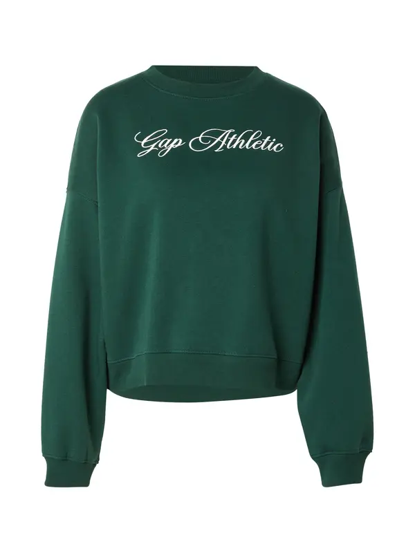GAP GAP Majica  temno zelena / bela