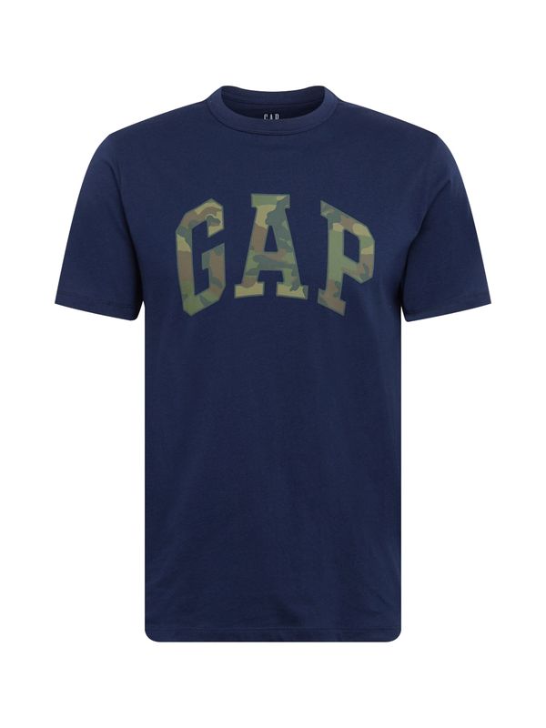 GAP GAP Majica 'V-SS CAMO ARCH LOGO TEE'  mornarska