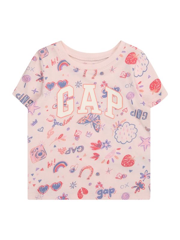 GAP GAP Majica  vijolično modra / korala / roza / off-bela