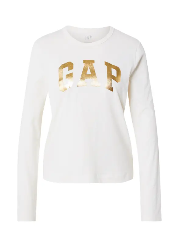 GAP GAP Majica  zlata / bela
