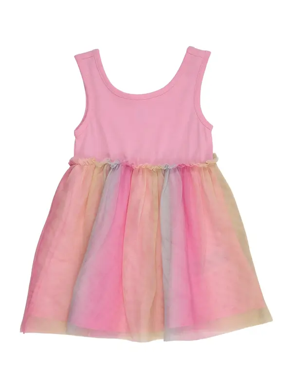 GAP GAP Obleka  pastelno modra / svetlo rumena / roza