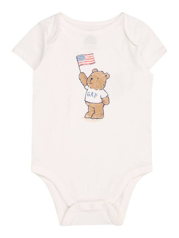 GAP GAP Pajac/bodi  modra / rjava / rdeča / bela