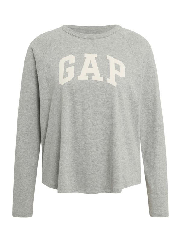 Gap Petite Gap Petite Majica  pegasto siva / off-bela