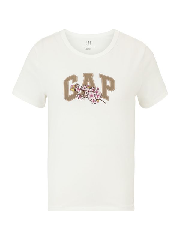 Gap Petite Gap Petite Majica  svetlo rjava / roza / črna / bela