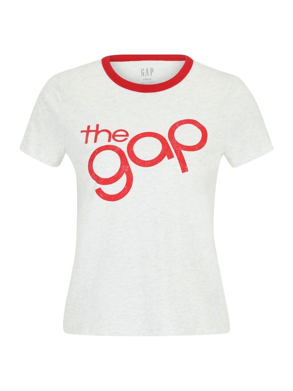 Gap Petite Gap Petite Majica  svetlo siva / temno rdeča