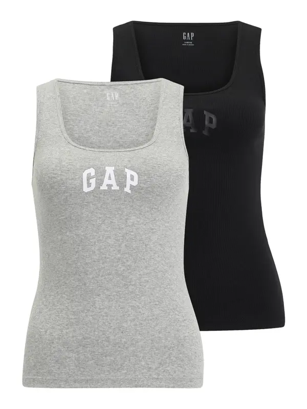 Gap Petite Gap Petite Top  siva / svetlo siva / črna