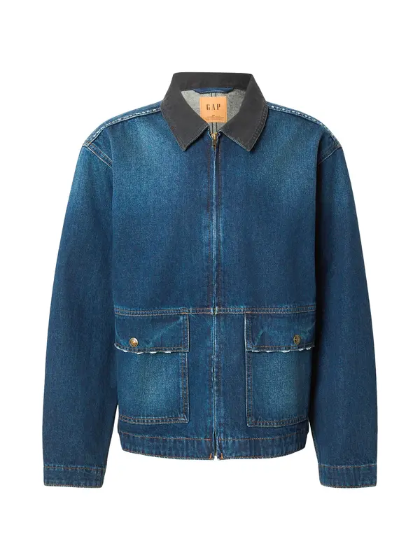 GAP GAP Prehodna jakna 'RONNIE'  moder denim / temno siva