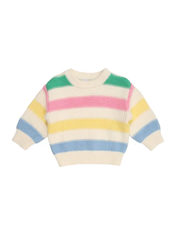 GAP GAP Pulover  bež / dimno modra / rumena / roza