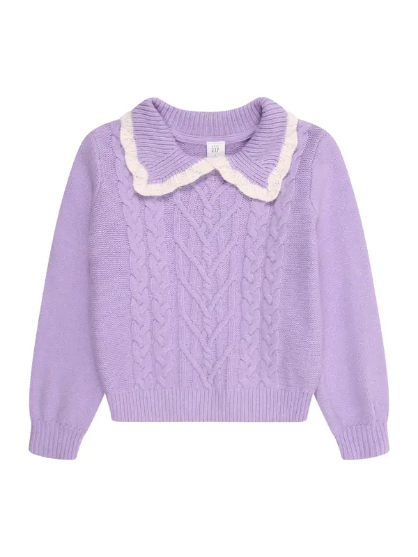 GAP GAP Pulover 'CASHSOFT'  lila / bela