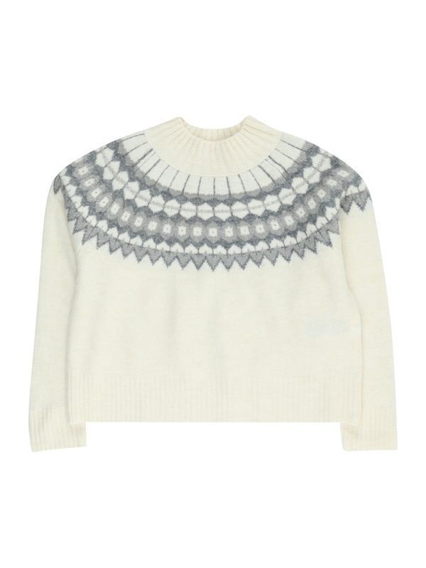 GAP GAP Pulover 'FAIRISLE'  slonovina / siva