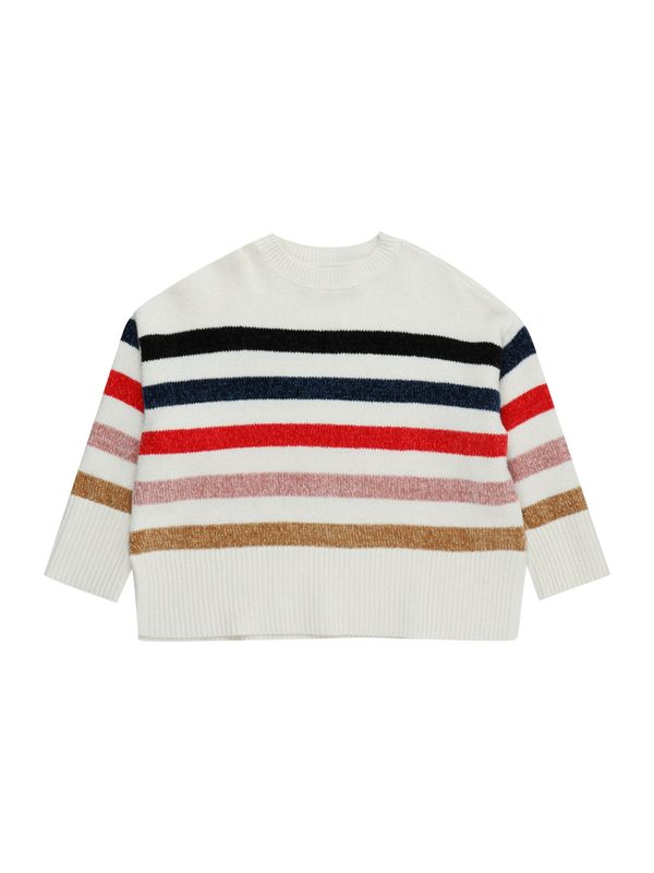 GAP GAP Pulover  marine / pegasto rdeča / črna / volneno bela