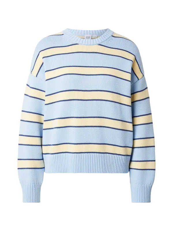 GAP GAP Pulover  pastelno modra / temno modra / pastelno rumena