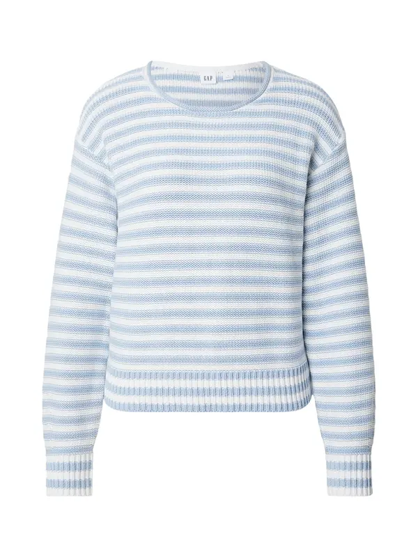 GAP GAP Pulover  svetlo modra / bela