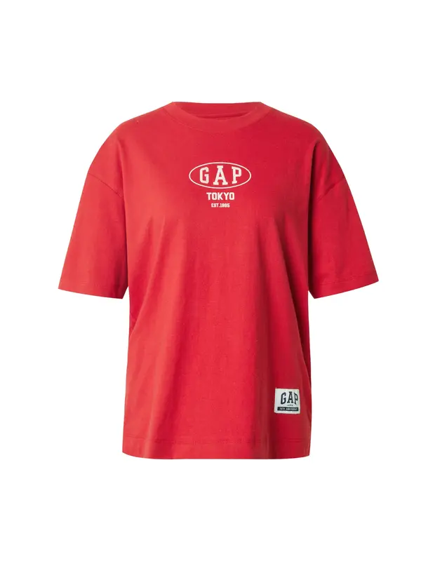 GAP GAP Široka majica  rdeča / bela