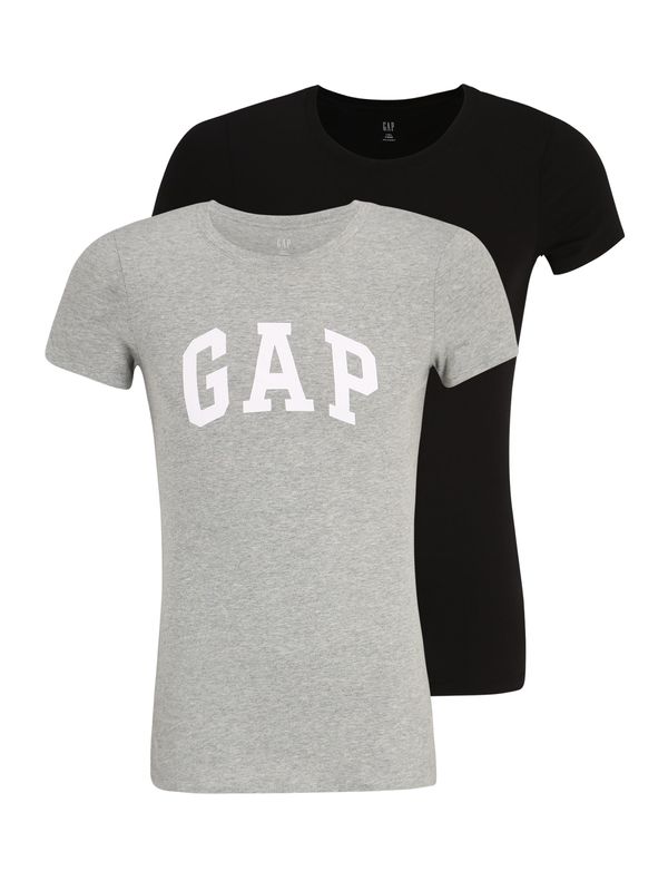 Gap Tall Gap Tall Majica 'FRANCHISE'  pegasto siva / črna / bela