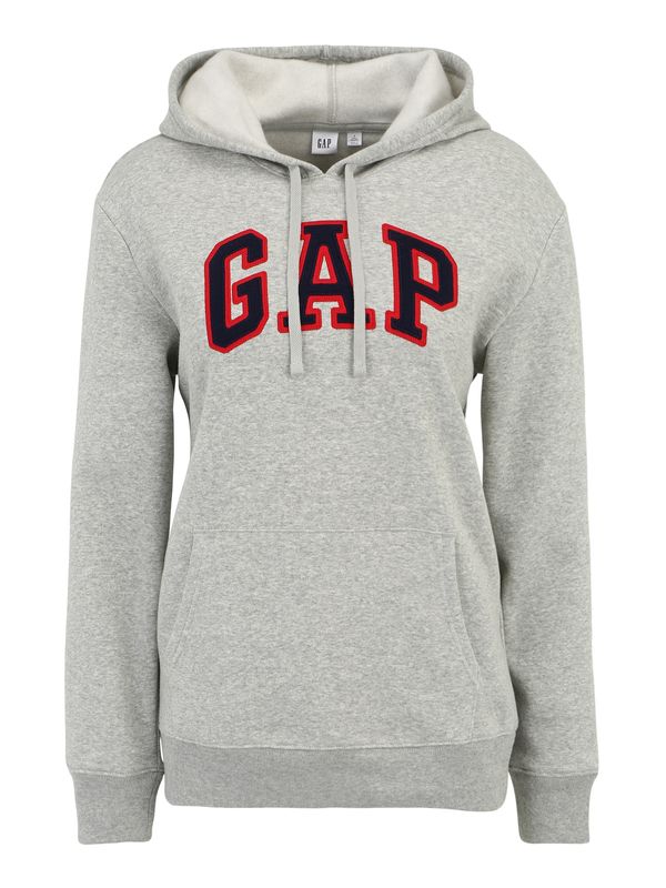 Gap Tall Gap Tall Majica 'HERITAGE'  pegasto siva / rdeča / črna