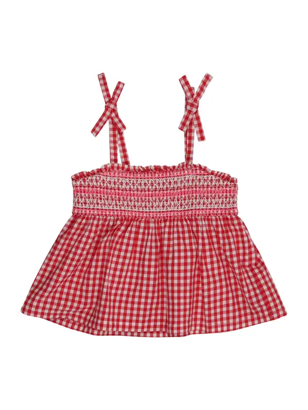 GAP GAP Top 'V-MAY'  svetlo roza / rdeča / bela