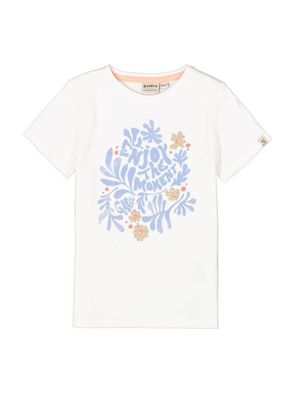 GARCIA GARCIA Majica  nebeško modra / zlata / živo rdeča / off-bela