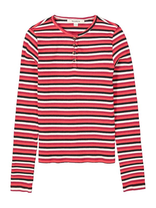 GARCIA GARCIA Majica  rdeča / grenada / črna / bela