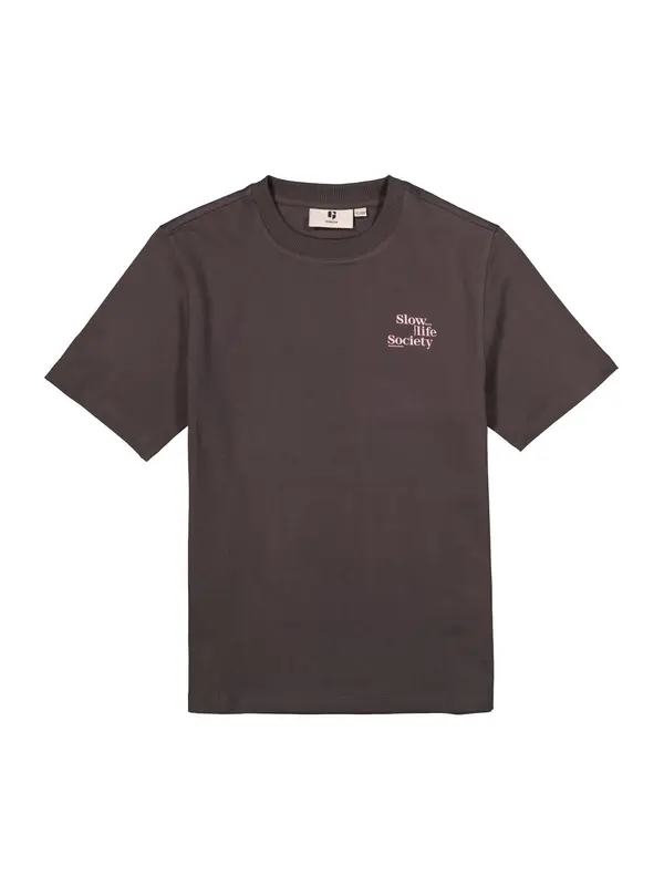 GARCIA GARCIA Majica  temno siva / rosé / črna