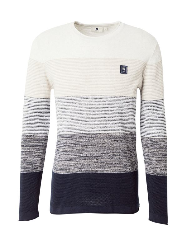 GARCIA GARCIA Pulover  bež / mornarska / siva / bela