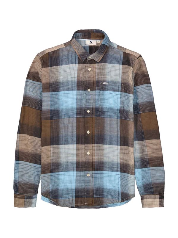 GARCIA GARCIA Srajca  svetlo modra / rjava / čokolada / greige