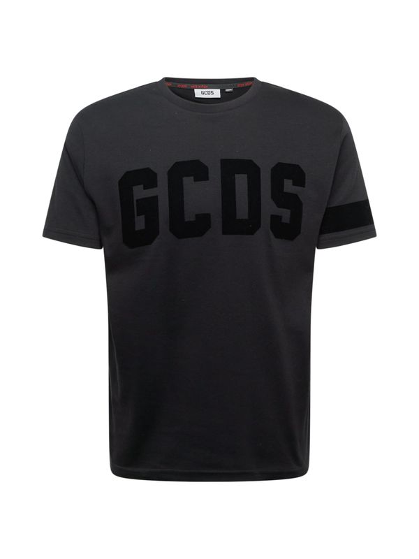 GCDS GCDS Majica  črna / pegasto črna