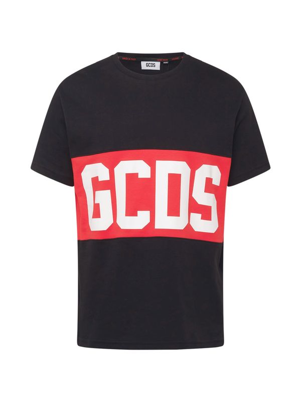 GCDS GCDS Majica  rdeča / črna / bela
