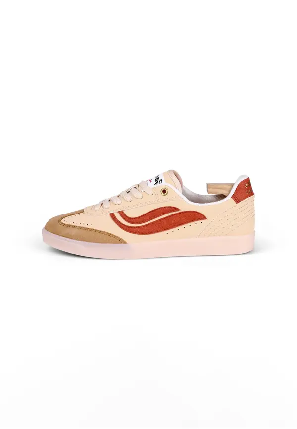 Genesis Footwear Genesis Footwear Nizke superge 'G-Volley Rust Serial'  nude / temno bež / rdeča