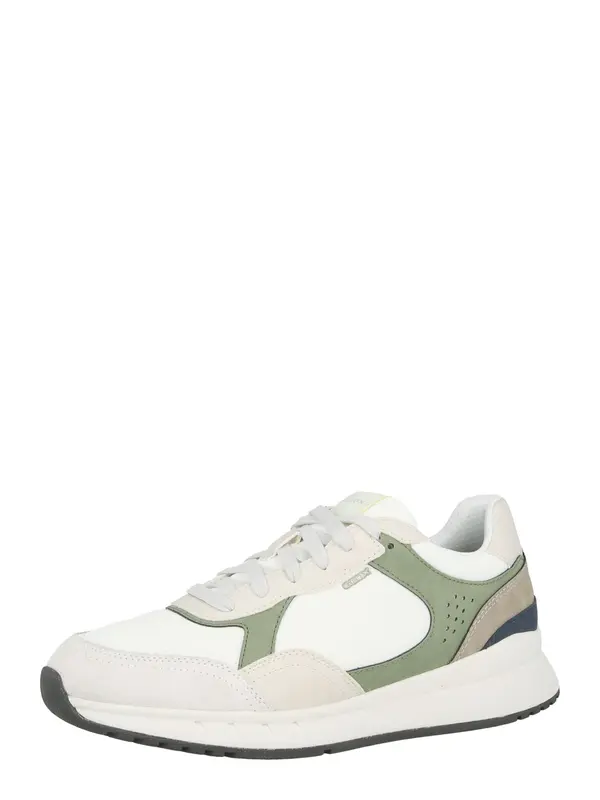 GEOX GEOX Nizke superge 'BRANTHON'  greige / oliva / bela / off-bela