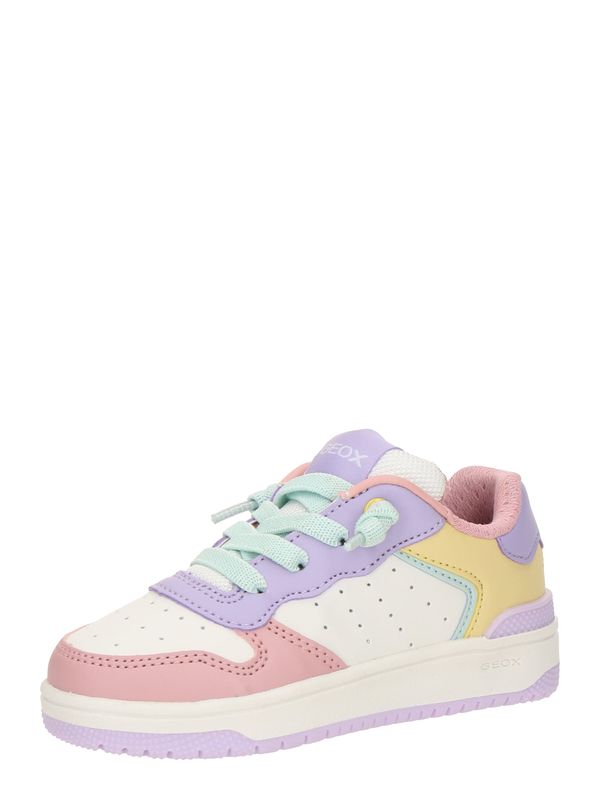 GEOX GEOX Superge 'WASHIBA'  rumena / lila / staro roza / bela