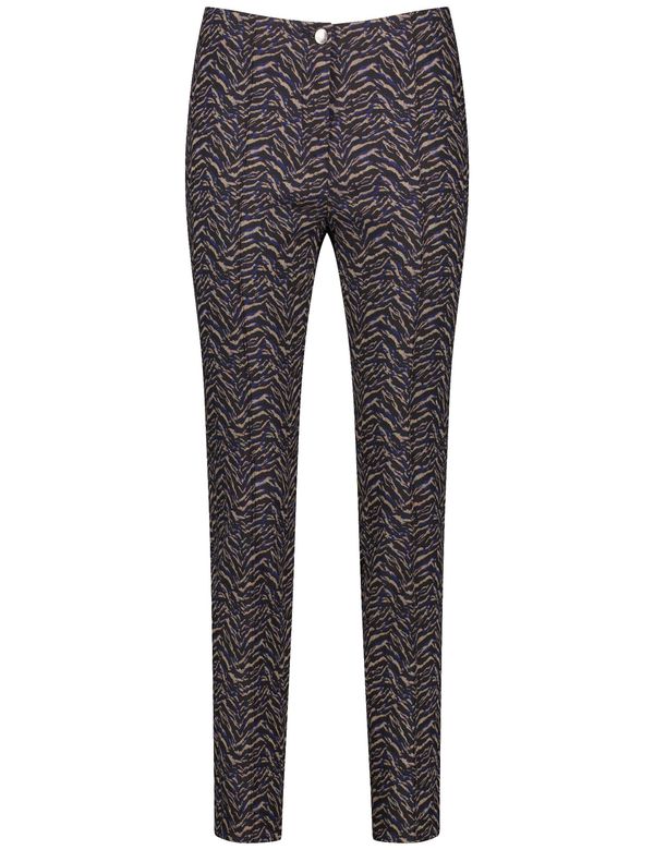 GERRY WEBER GERRY WEBER Hlače 'San:Ya'  modra / svetlo rjava / črna