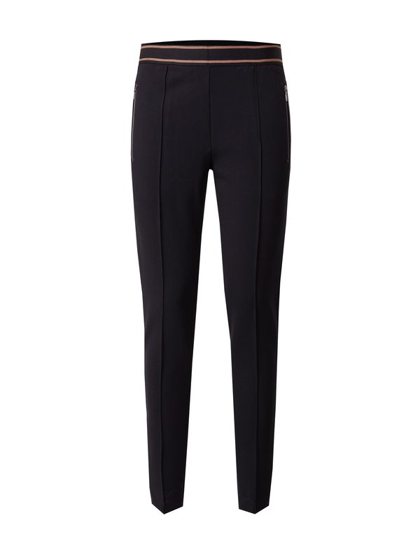 GERRY WEBER GERRY WEBER Hlače 'Sanya'  temno bež / črna